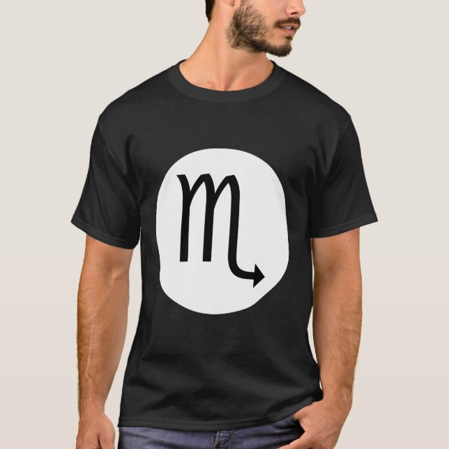 Scorpio Symbol - Dark Tee (Front)