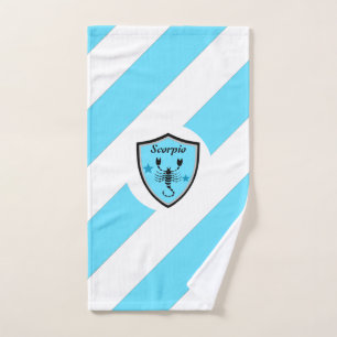 Scorpio symbol     hand towel