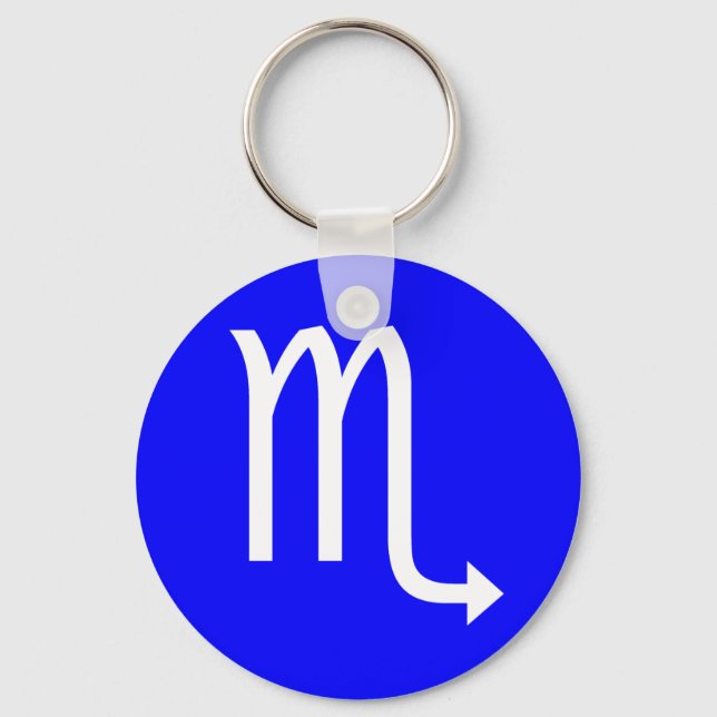 Scorpio Symbol Key Ring (Front)