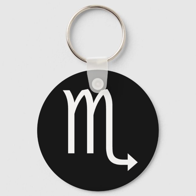 Scorpio Symbol Key Ring (Front)