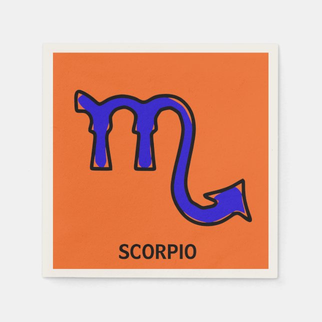 Scorpio symbol napkin (Front)