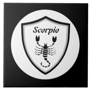 Scorpio symbol tile