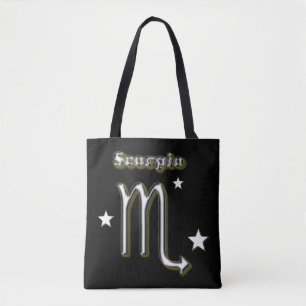 Scorpio symbol tote bag