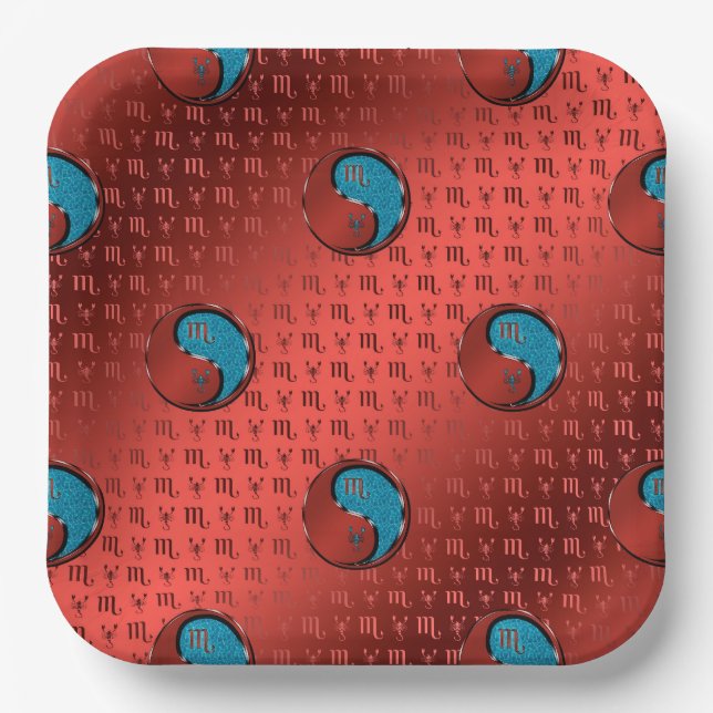 Scorpio the Scorpion Paper Plate (Front)