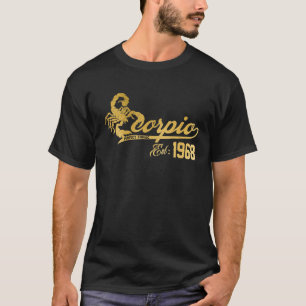 Scorpio The Scorpion Zodiac Awesome 1968 October N T-Shirt