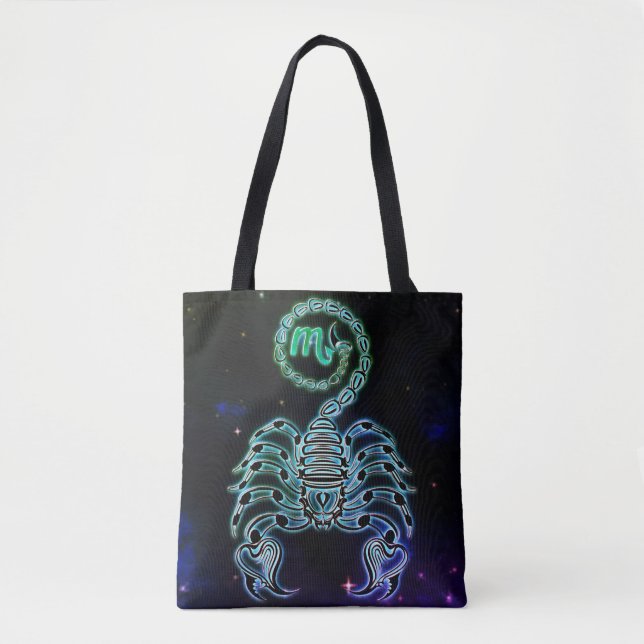 scorpio the scorpion zodiac tote bag (Front)