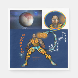 Scorpio Theme birthday party favour Paper Napkin