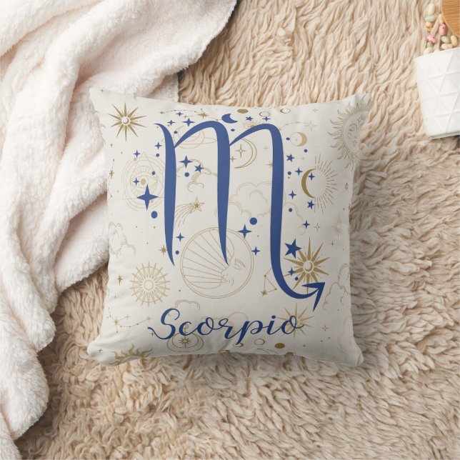 Scorpio Throw Pillow (Blanket)