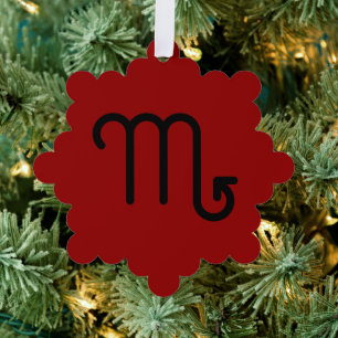 Scorpio Tree Decoration Card
