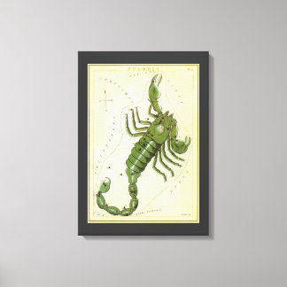 Scorpio, Vintage Constellation Urania's Mirror Canvas Print
