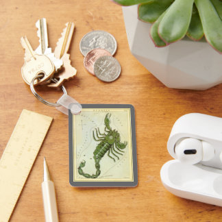 Scorpio, Vintage Constellation Urania's Mirror Key Ring