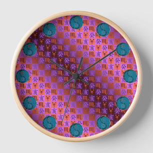 Scorpio & Water Boar Clock