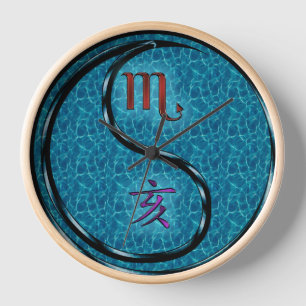 Scorpio & Water Boar Clock