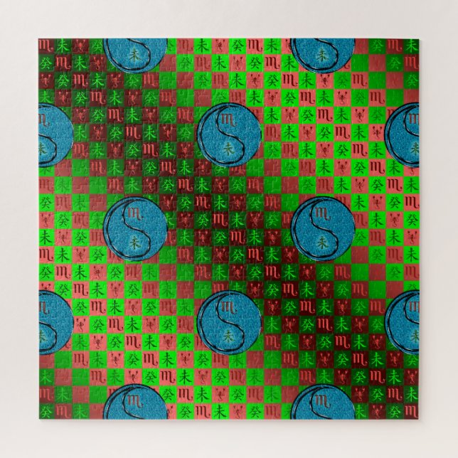 Scorpio & Water Goat Jigsaw Puzzle (Vertical)