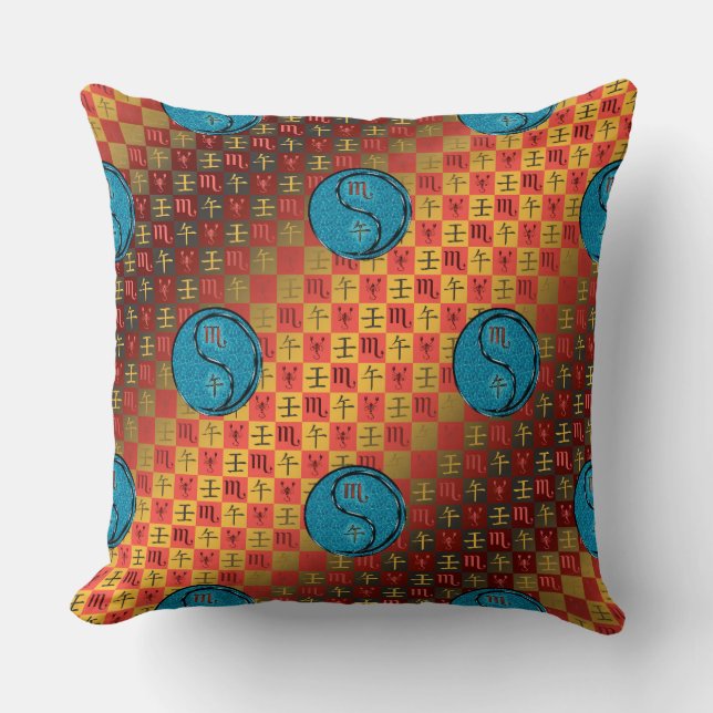 Scorpio & Water Horse Cushion (Front)