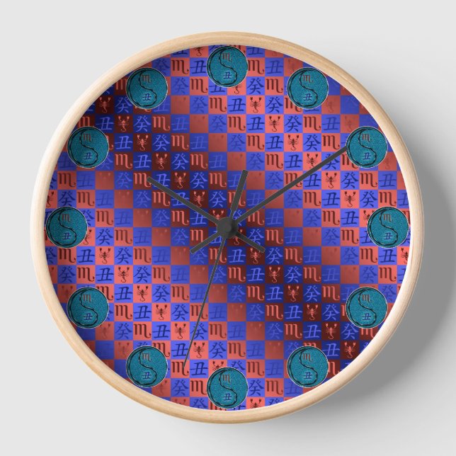 Scorpio & Water Ox Clock (Front)