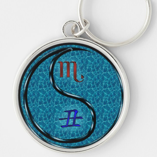 Scorpio & Water Ox Key Ring (Front)