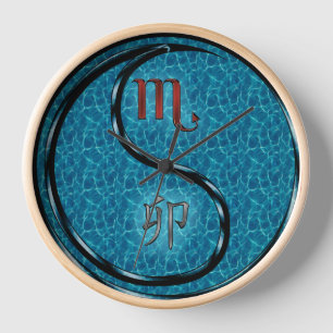 Scorpio & Water Rabbit Clock