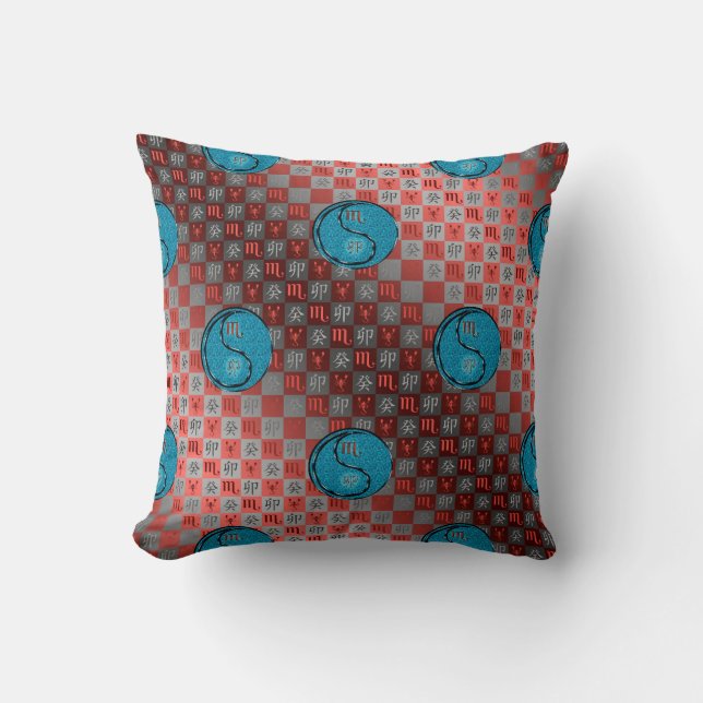 Scorpio & Water Rabbit Cushion (Front)