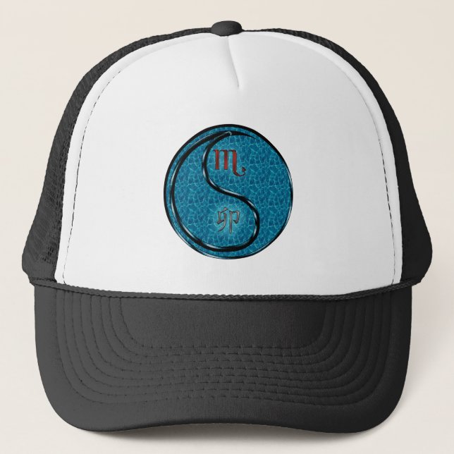 Scorpio & Water Rabbit Trucker Hat (Front)