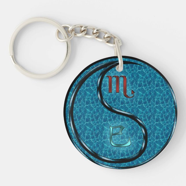 Scorpio & Water Snake Key Ring (Front)