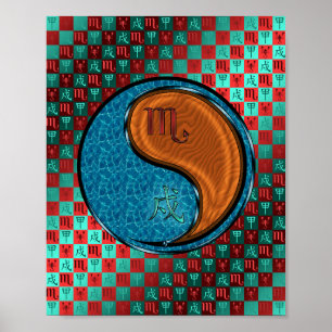 Scorpio & Wood Dog Poster