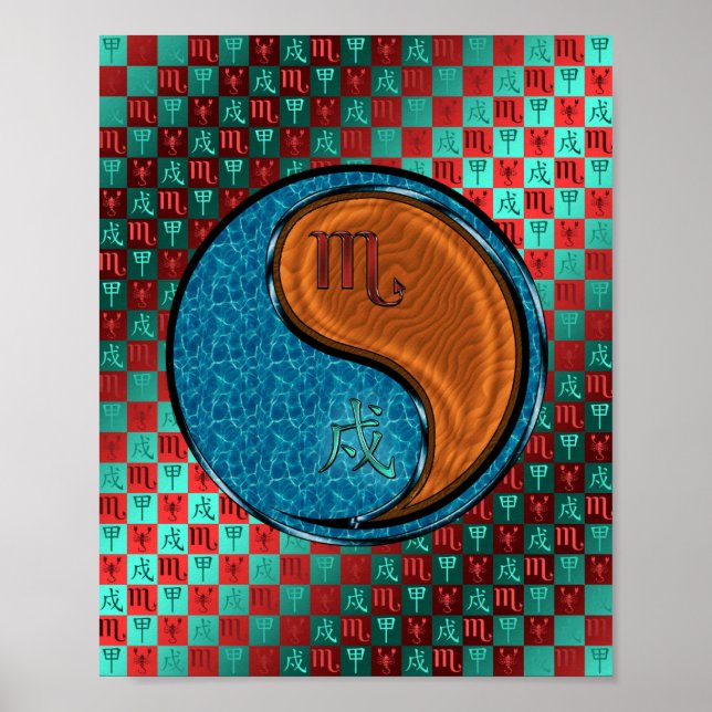 Scorpio & Wood Dog Poster (Front)