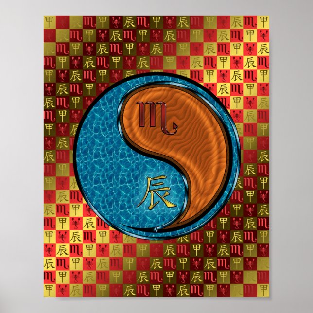 Scorpio & Wood Dragon Poster (Front)