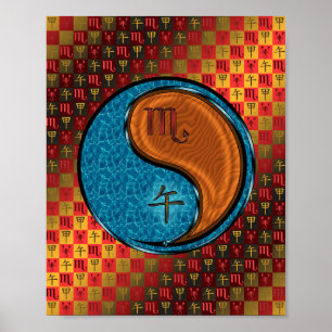 Scorpio & Wood Horse Poster