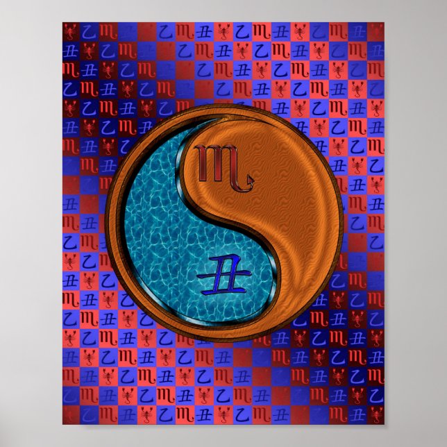 Scorpio & Wood Ox Poster (Front)