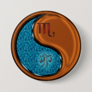 Scorpio & Wood Rabbit 7.5 Cm Round Badge
