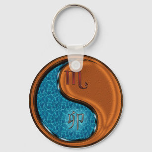 Scorpio & Wood Rabbit Key Ring