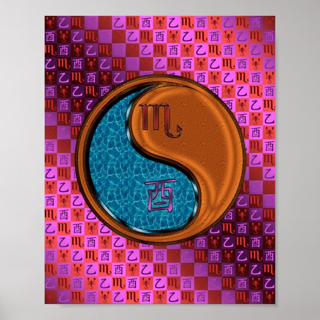 Scorpio & Wood Rooster Poster (Front)