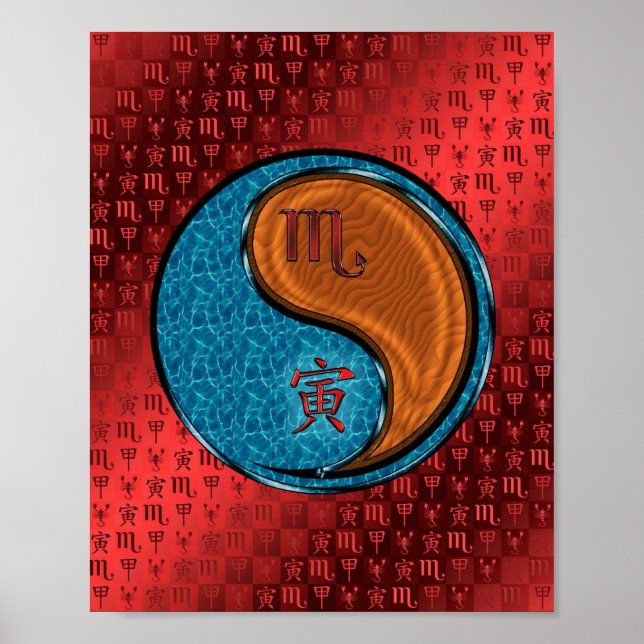 Scorpio & Wood Tiger Poster (Front)