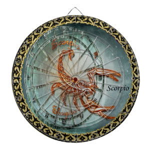 Scorpio Zodiac Astrology design Dartboard