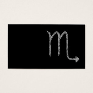 Scorpio. Zodiac Astrology Sign. Black.