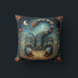 Scorpio Zodiac Astrology Sign Celestial Birthday Cushion<br><div class="desc">This stunning art work depicts a scorpion,  the symbol for the zodiac sign of Scorpio. It has a celestial,  magical,  fantasy feel to it. AI assisted graphic purchased with commercial use.  Artwork:  RedHeronLighthouse</div>
