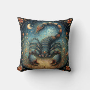 Scorpio Zodiac Astrology Sign Celestial Birthday Cushion