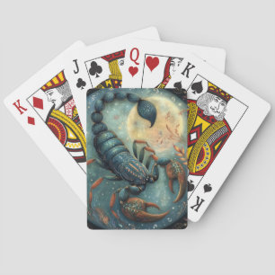 Scorpio Zodiac Astrology Sign Mystical Birthday Playing Cards