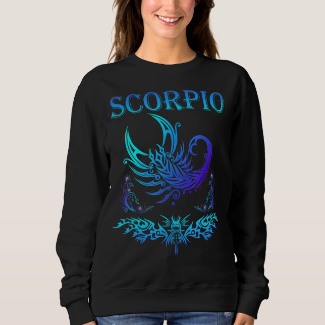 Scorpio Zodiac Birth Sign 3 Sweatshirt (Front)