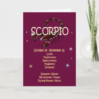 Scorpio Zodiac Birthday
