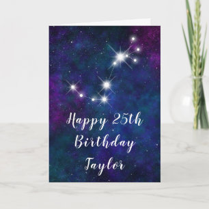 Scorpio Zodiac Constellation Happy Birthday Card