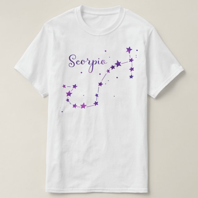 Scorpio Zodiac Constellation T-shirt (Design Front)