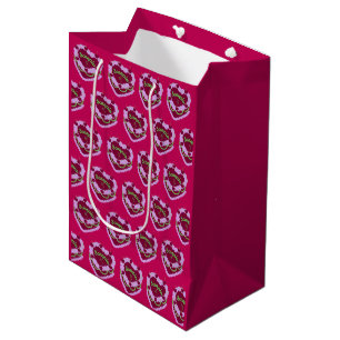 Scorpio Zodiac Coquette Heart Birthday Cake Medium Gift Bag