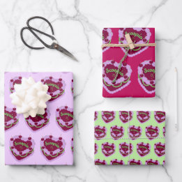 Scorpio Zodiac Coquette Heart Birthday Cake Wrapping Paper Sheet