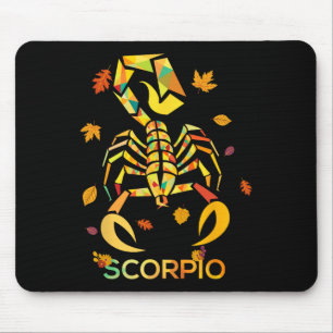 Scorpio Zodiac Fall Scorpion Birthday  Mouse Mat