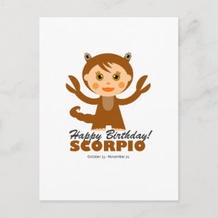 Scorpio Zodiac for Kids Postcard
