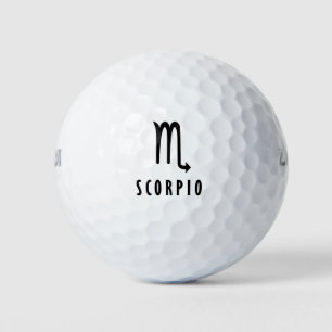 Scorpio zodiac golf balls