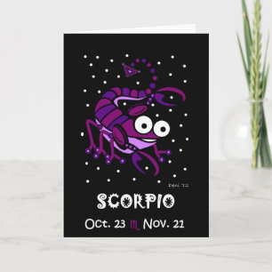 SCORPIO - ZODIAC GREETING CARD