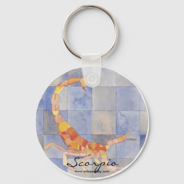 Scorpio Zodiac Key Ring (Front)
